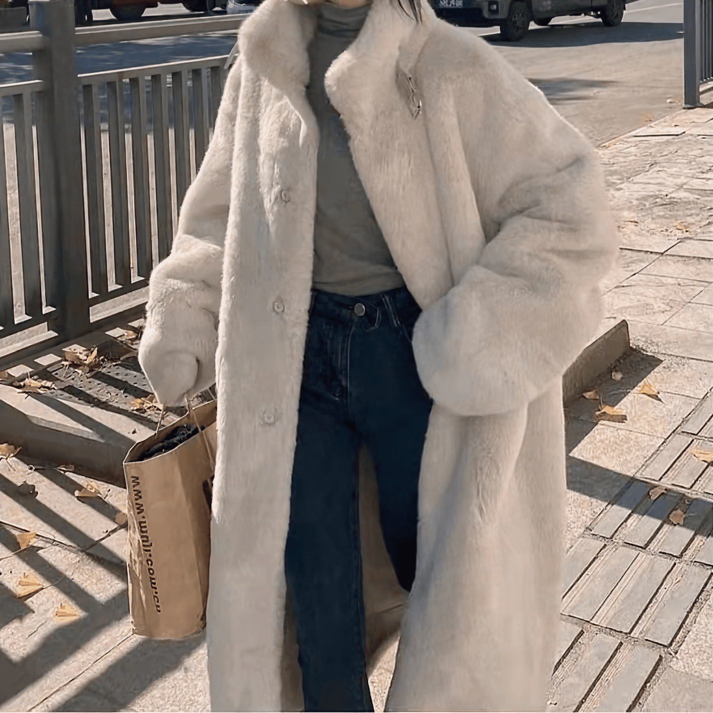 エコファーオーロラグレーコート