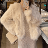 Cropped Faux Fur Jacket