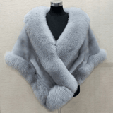 Luxury Fur Shawl Cape