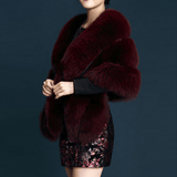 Elegant Faux Fur Cape