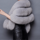 Elegant Faux Fur Cape