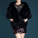 Elegant Faux Fur Cape
