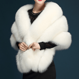 Elegant Faux Fur Cape