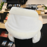 Warm Faux Fur Shawl Cape