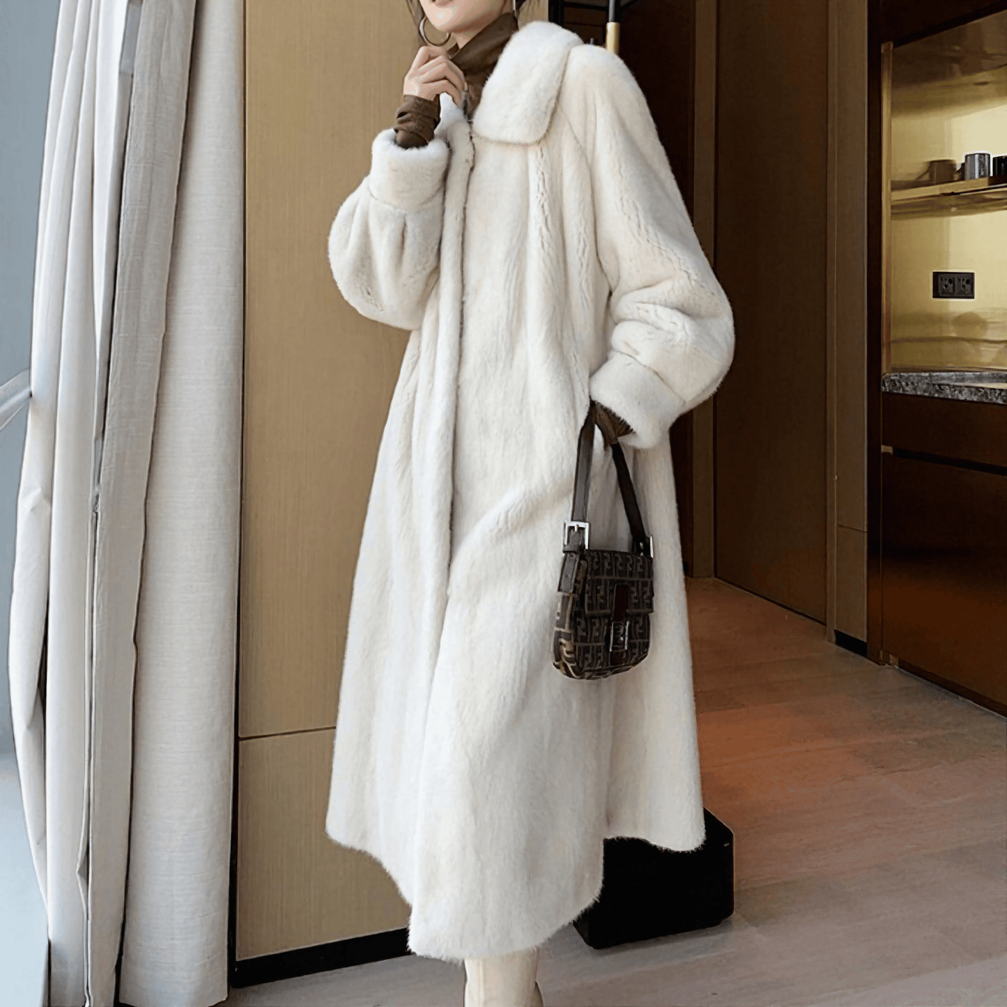 エレガントミンクタッチコート