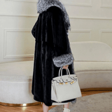 Noble Black Faux Fur Coat