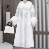 White Faux Fur Long Coat