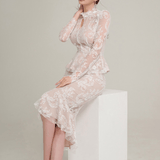 Elegant Lace Fishtail Co-ord Set