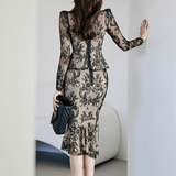 Elegant Lace Fishtail Co-ord Set