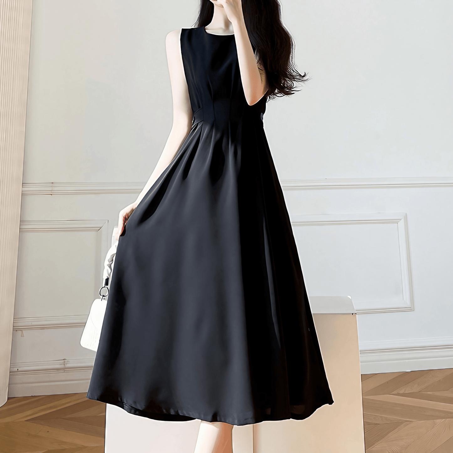 シンプルエレガントAラインワンピース