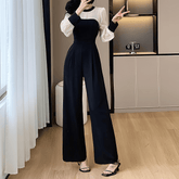 Chiffon-Sleeve Jumpsuit