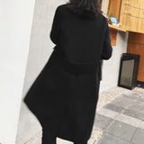 Mid-Length Cashmere Wool Coat