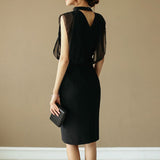 Layered pencil dress