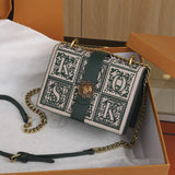 Retro Design Box Shoulder Bag