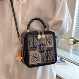 Retro Design Rivet Square Handbag