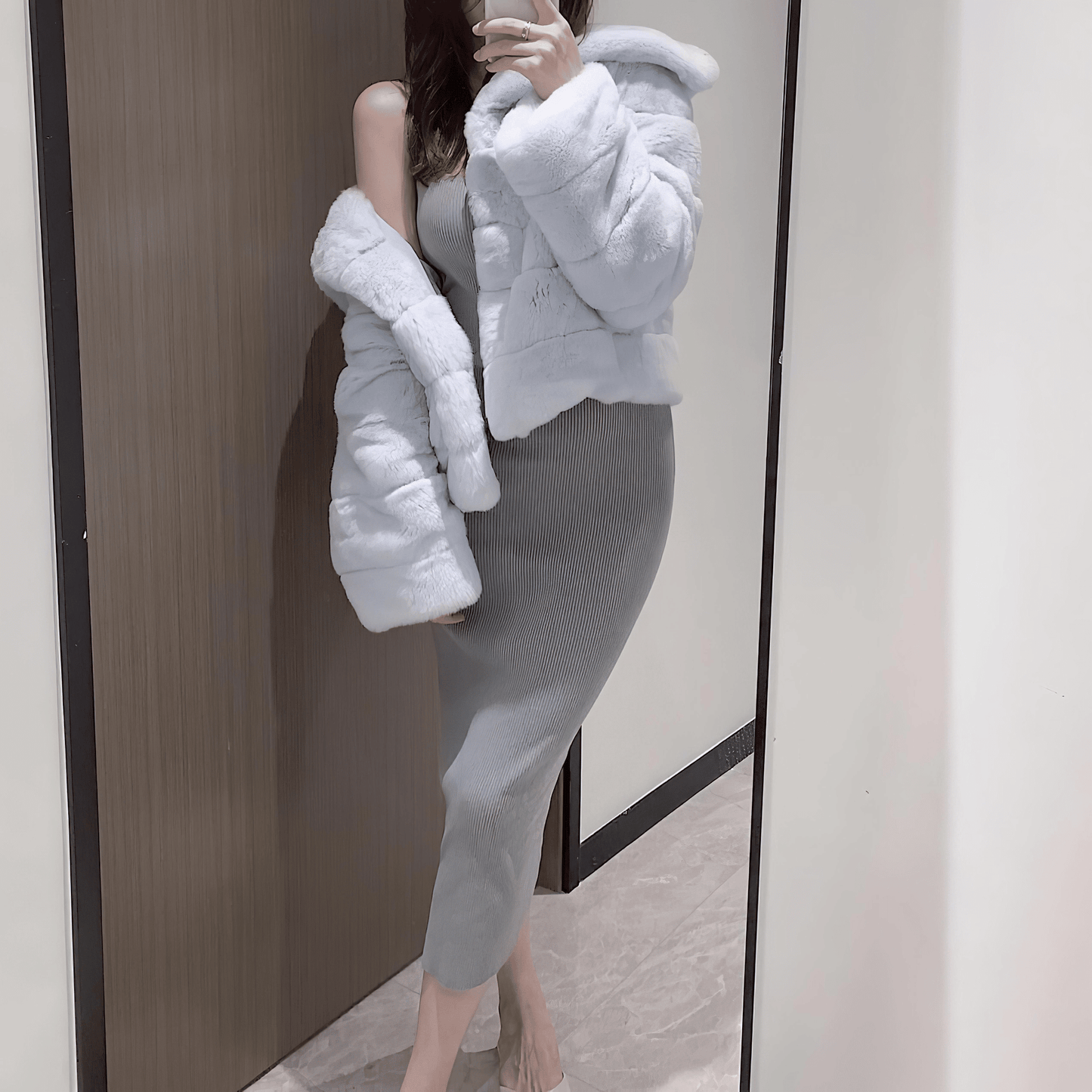 ラグジュアリーショートブルージャケット