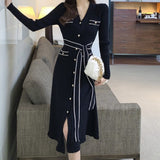 Waistband Knit Dress