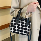 Tweed Bucket Bag