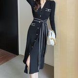 Waistband Knit Dress