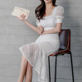 Slim Lace Top and Fishtail Skirt Co-ord Set