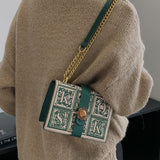 Retro Design Box Shoulder Bag