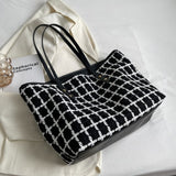 Tweed tote bag