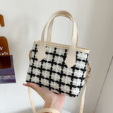Tweed Bucket Bag