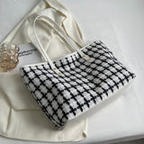 Tweed tote bag
