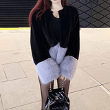 Colour-Block Short Jacket