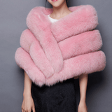 Elegant Faux Fur Cape