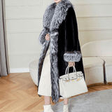 Noble Black Faux Fur Coat