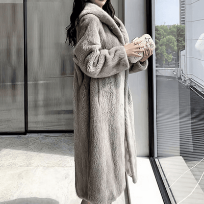 グレーフェイクミンクファーコート – panchapancha グレーフェイクミンクファーコート – panchapancha