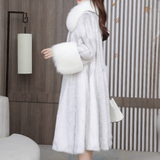 White Faux Fur Long Coat