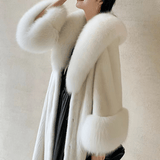 Elegant Voluminous Faux Fur Coat