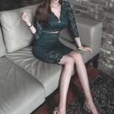 Elegant Lace Pencil Dress