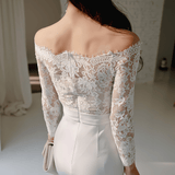 Elegant Off-the-Shoulder Lace Dress