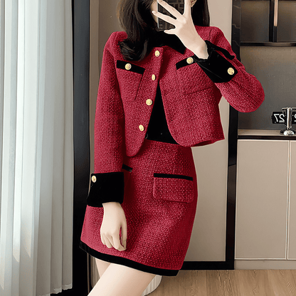 ゴールドボタンツイードセットアップ – panchapancha ゴールドボタンツイードセットアップ – panchapancha