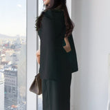Double-Breasted Open-Sleeve Dress