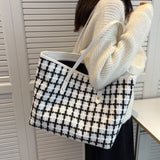 Tweed tote bag