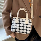 Tweed Bucket Bag