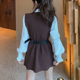 Knit Vest + Shirt Co-ord Set