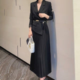Asymmetric Pleated Dress