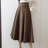 High-Waisted A-Line Skirt