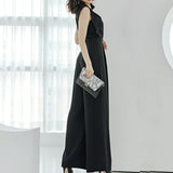 Sleeveless Wide-Leg Jumpsuit