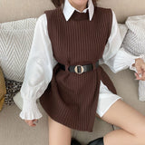 Knit Vest + Shirt Co-ord Set