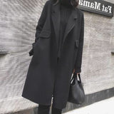 Mid-Length Cashmere Wool Coat