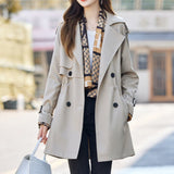 Short casual coat with scarf