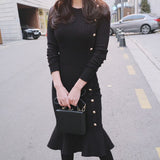 Fishtail Knit Dress