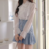 Frill and Ruffle Chiffon Blouse