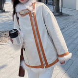 Reversible Fox-Effect Faux Fur Jacket